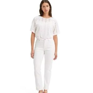 Levi’s Classic Straight Women’s White Twill Jeans